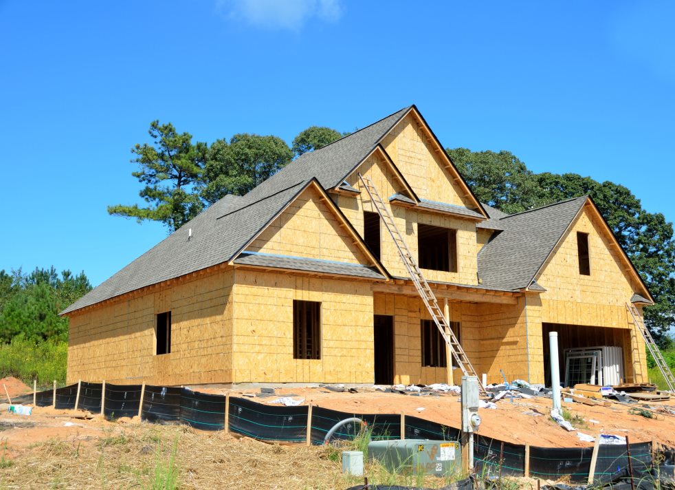new roof and home